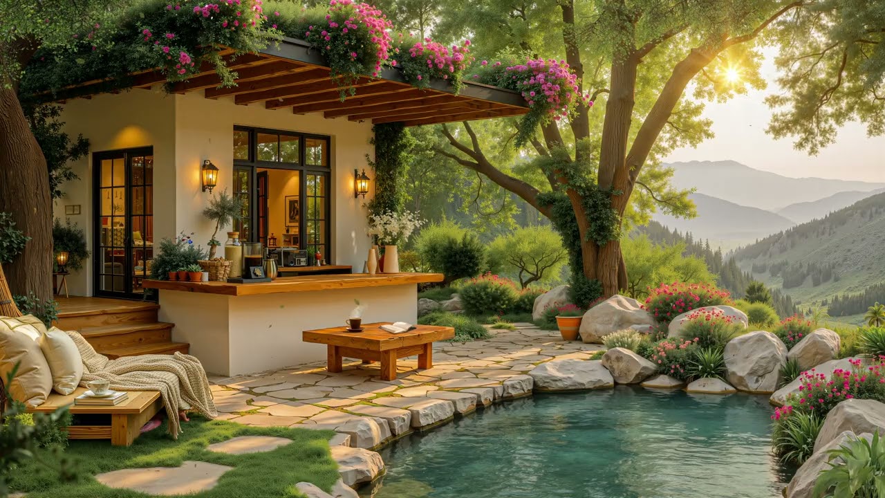 Relaxing Jazz Ambience for Stress Relief | Gentle Jazz Music with Nature Sounds for Work & Calm Mind