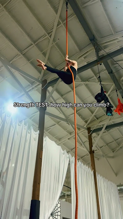 Can you climb the rope?!! #rope #climbing #shorts #fitness #girlpower #strength #workout