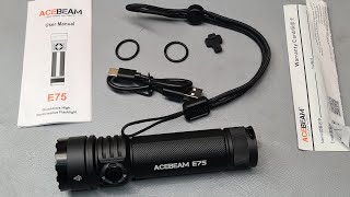 Testing out the Acebeam E75 EDC Torch.