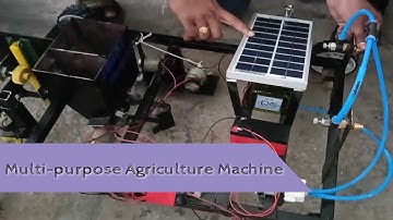 Multi-purpose Agriculture Machine | Six Operation ( Ex: Seed sowing | Grass Cutting | Spraying Etc)