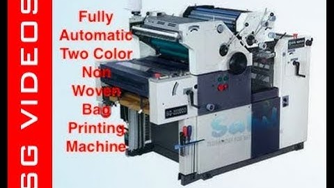 AUTOMATIC TWO COLOR NON WOVEN PRINTING MACHINE |  Check Description to CALL/Contact Us.