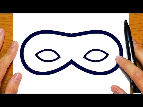 COME DISEGNARE MASCHERINE PER CARNEVALE | Disegni facili ed educativi