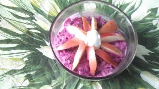 Салат из свёклы и яблок. Салат из свёклы и яблок.