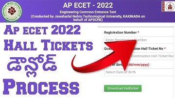 AP ECET 2022 | AP ECET 2022 Hall Ticket Download AP ECET 2022 Hall Ticket Download Link