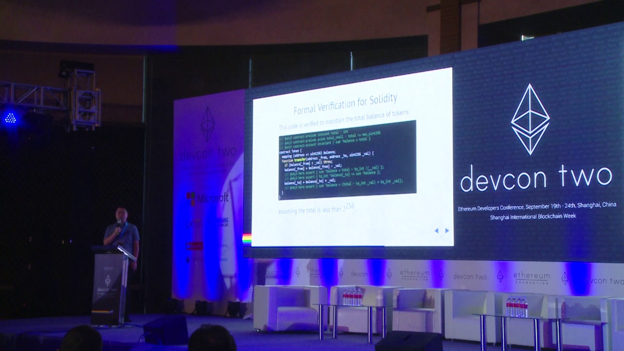 Formal Verification of Smart Contracts · Devcon Archive: Ethereum Developer  Conference