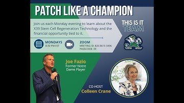 Patch Like a Champion X39 with Joe Fazio and Colleen Crane