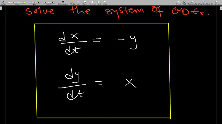 Solving systems of Linear Ordinary differential equations with complex eigenvalues.