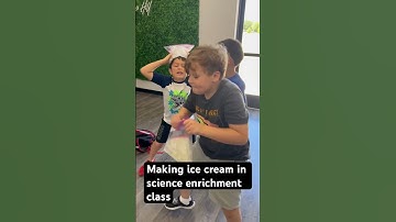 Making ice cream in science class #stem