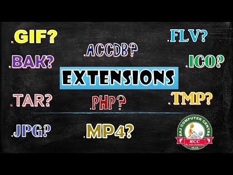 WHAT ARE FILE EXTENSIONS???