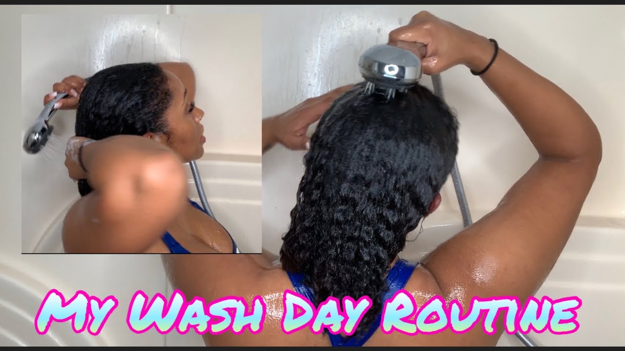 MY WASH DAY ROUTINE ON NATURAL 3B HAIR - YouTube