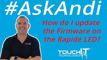 How do I update the Firmware on TouchIT Rapide?