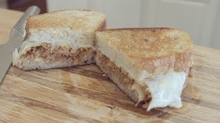 Bbq Pulled Pork Grilled Cheese Sandwich Recipe! (shot In 4k!)