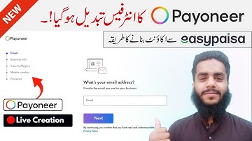 New Interface Full Guide 🤩: How to create Payoneer account with Easypaisa in Pakistan in 2025