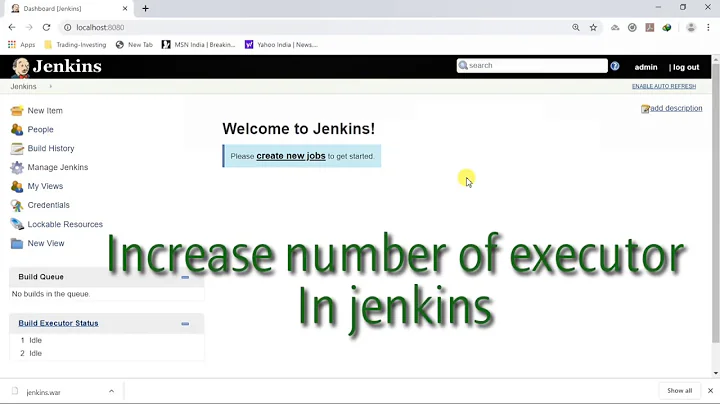 Increase Number of executor in jenkins