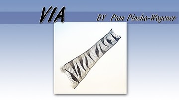 如何畫一般圖樣How to draw the Tangle Pattern VIA