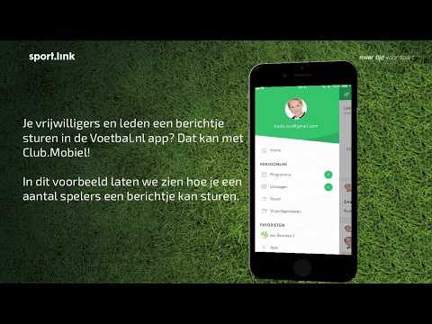 Club.Mobiel -  Pushbericht sturen vanuit Voetbal.nl app