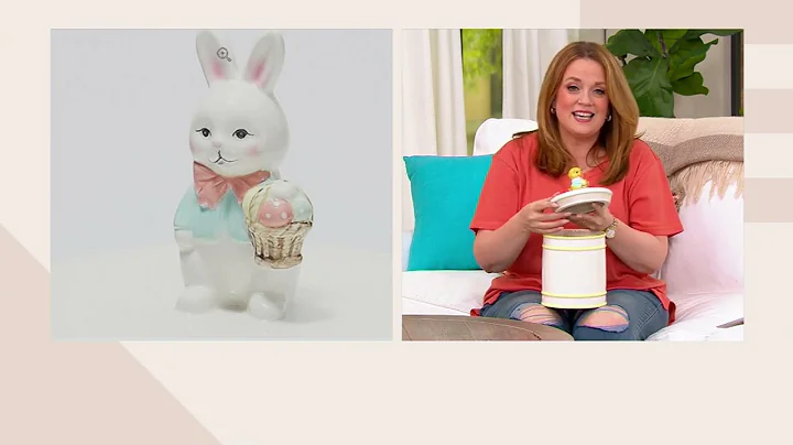Mr. Cottontail Figural Ceramic Cookie Jar/Canister on QVC