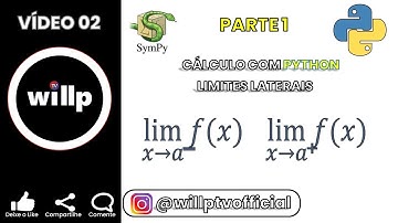 Vídeo 02 - Cálculo com Python - Limites Laterais - SymPy [Parte 1]