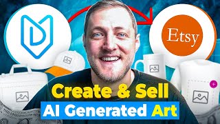 How To Use An AI Art Generator To Create & Sell Print on Demand Products on Etsy using MyDesigns