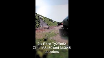 Roco Ty2 x 2 (Br52) Zimo MS450, Zimo MX645 decoder