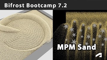 Bifrost Bootcamp 7.2 - Simulating sand with MPM