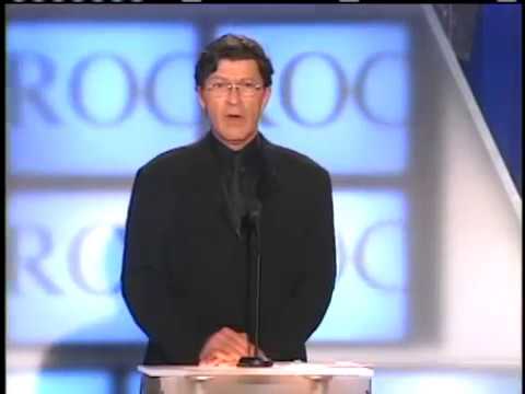 Robbie Robertson inducts Eric Clapton Rock and Rol...