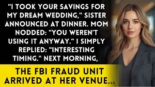 Sister Emptied My Bank Account For Her Wedding - She Didn t Know I m A Federal Banking Inspector