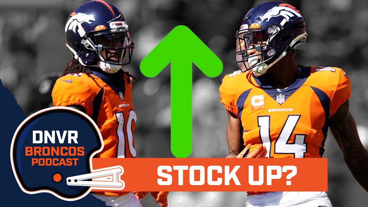 How much did Jerry Jeudy and Courtland Sutton's trade value increase