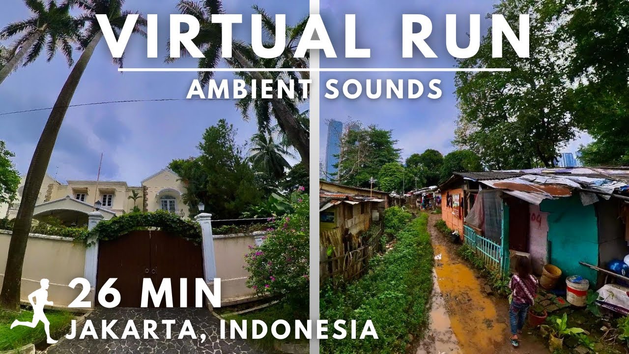 Virtual Running Video For Treadmill With Ambient Sounds in 