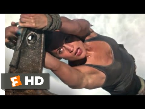 Tomb Raider (2018) - Down a Waterfall Scene (4/10) | Movieclips