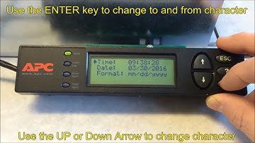 Configuring InRow ACSC100 Date & Time via Display | Schneider Electric Support