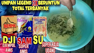 1000% STRIKE TERUS‼️INI MBAHNYA UMPAN IKAN MAS UMPAN DJISAMSU DJEMPOL AMIS SUPER AMIS DAN RAJA UDANG