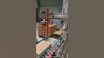XYZ type robot hand box palletizing machine automatic box palletizing line