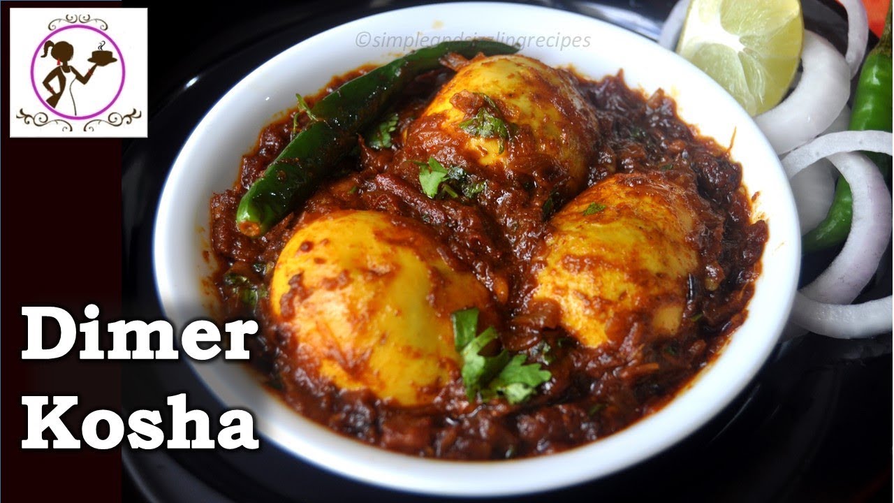 Dim er Kosha Recipe | Easy and Tasty Bengali Style Egg Curry | Dimer Kasha