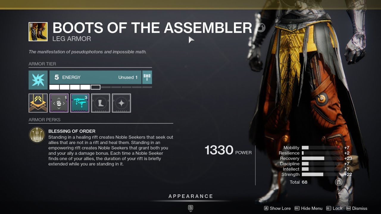 HOW TO GET BOOTS OF THE ASSEMBLER DESTINY 2 YouTube