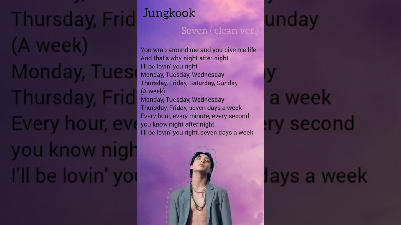 Seven by Jungkook (clean ver.) #bts