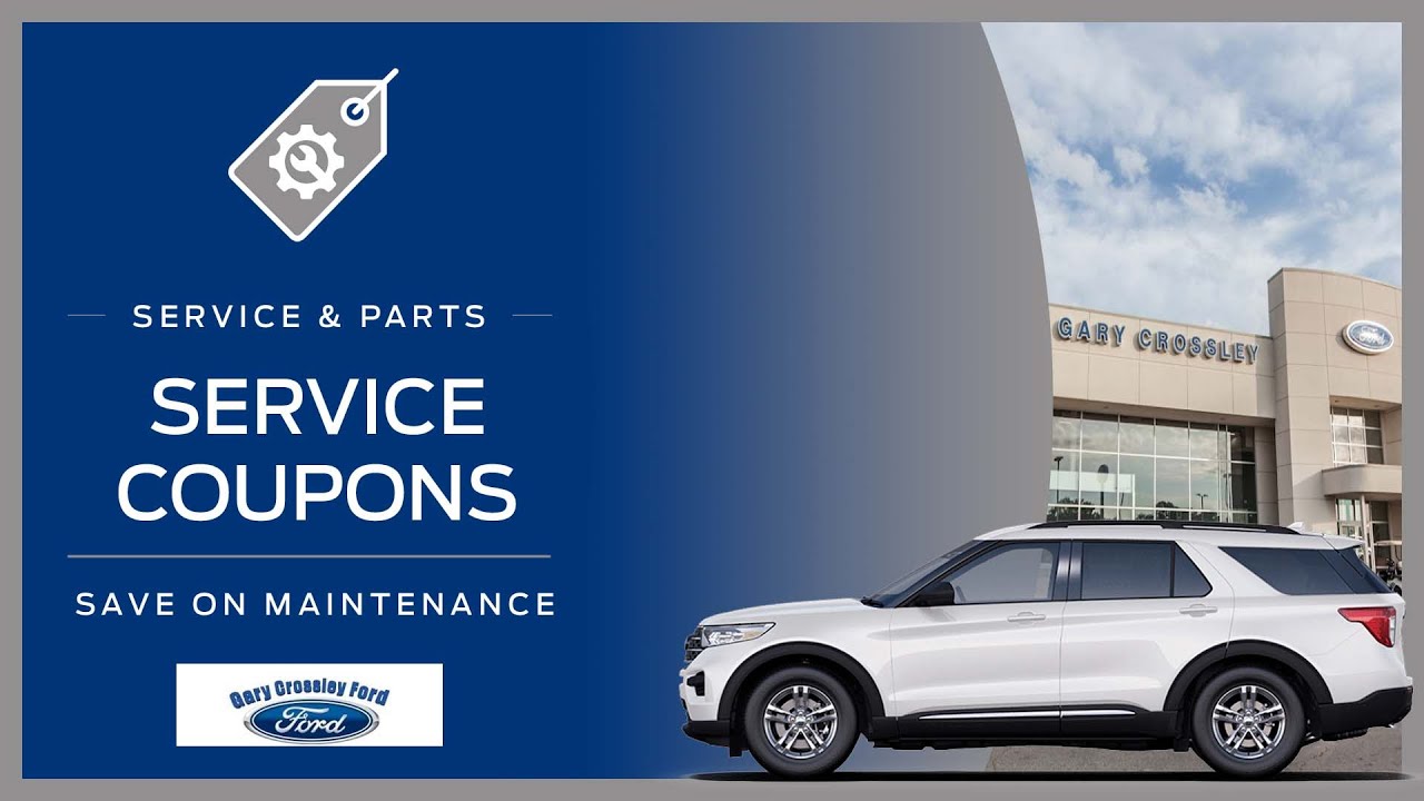 Service Department Coupons & Parts Specials at Gary Crossley Ford in