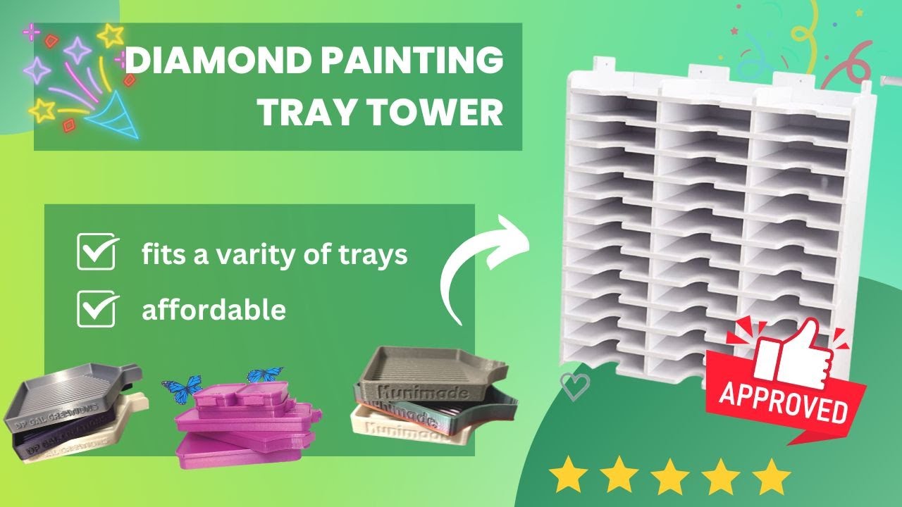 NEW Diamond Painting Tray Tower ! 