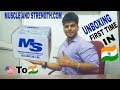 Muscle and strength supplements unboxing first time in india