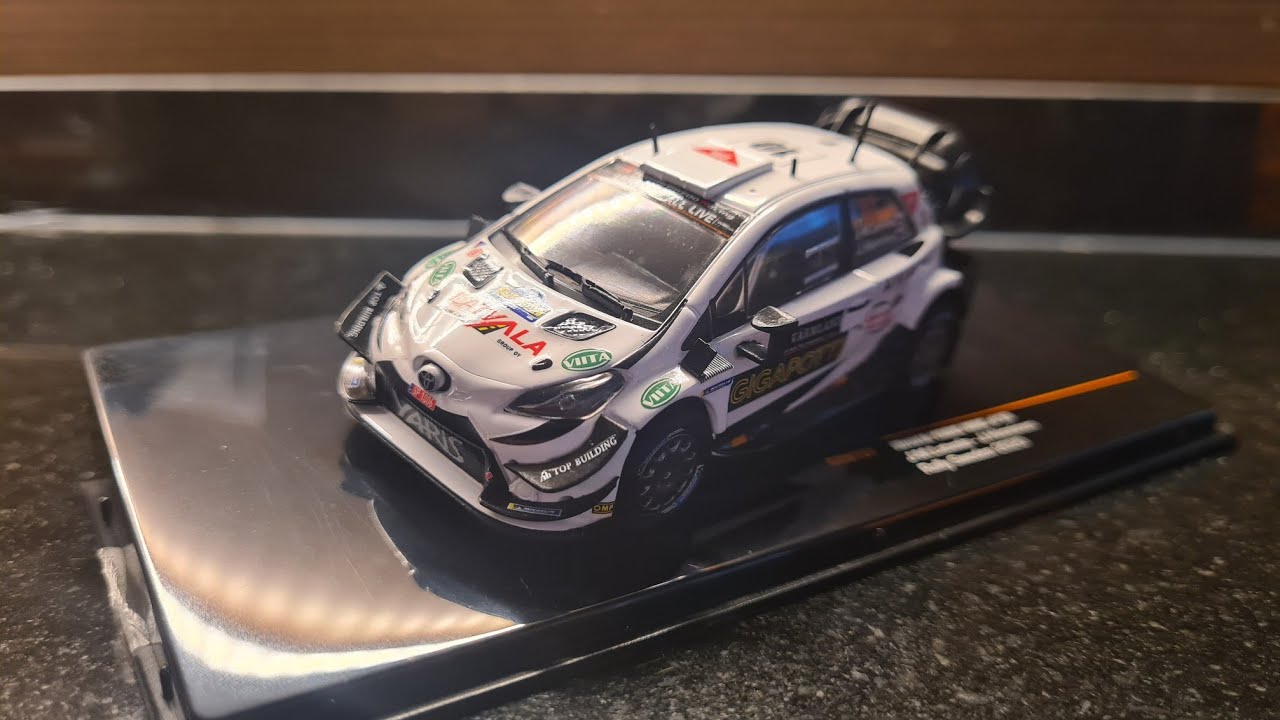 Décalcomanies Toyota Yaris WRC Rallye De Suède 2017 - Juho Hänninen - Échelle 1:43 - Marque DECALS IXO