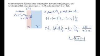Optics: Thin Films. Level 1, Example 1
