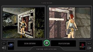 Tomb raider 1/ comparison - playstation vs sega saturn ps1/ psx/
playstation. (tomb 1996 video game)