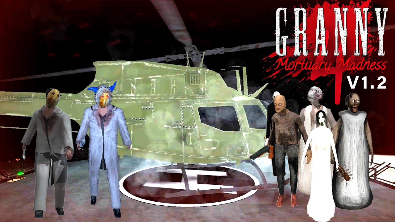 Granny 4 Mortuary Madness Version 1.2 Helicopter Escape Full Gameplay