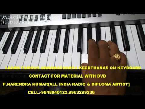 BRAHMAMOKKATE PARA BRAHMAMOKKATE ON KEYBOARD బ్రహ్మమొక్కటె పర బ్రహ్మమొక్కటె