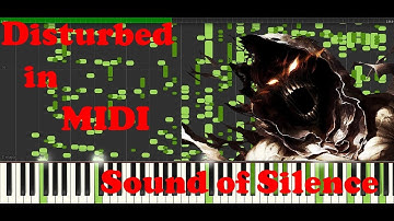 Disturbed - Sound Of Silence in MIDI (Auditory Illusion, Hear lyrics when there are none)