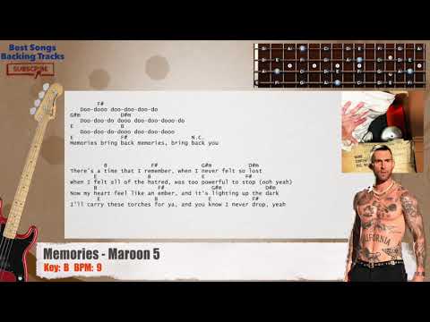 memories---maroon-5-bass-backing-track-with-chords-and-lyrics
