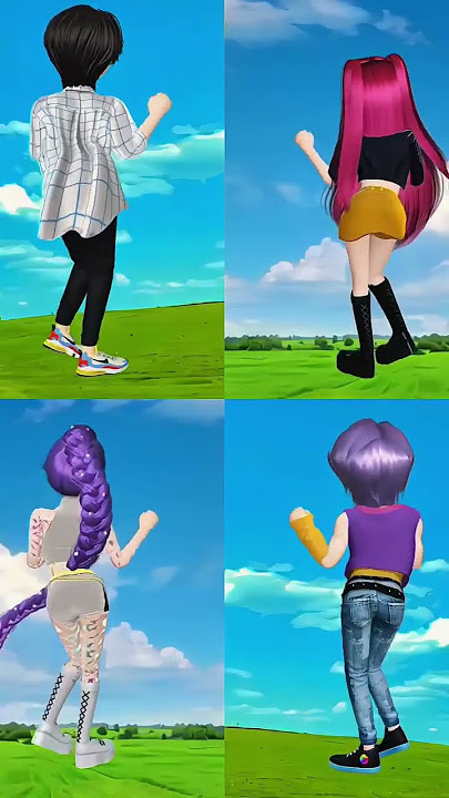 Let's Spring 🤪🤣🤣 #zepeto #huntrix #kpop #sajaboys #fun