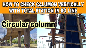 How to check circular column | vertically with sokkia total station |