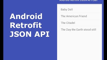 ANDROID RETROFIT JSON API CALL