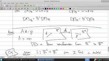 Matrix Representations of Linear Transformations - Section 4.2